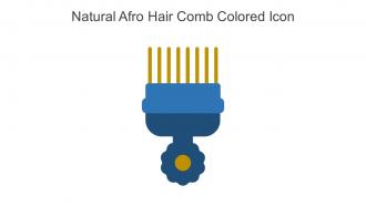 Natural Afro Hair Comb Colored Icon In Powerpoint Pptx Png And Editable Eps Format
