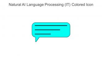 Natural AI Language Processing IT Colored Icon In Powerpoint Pptx Png And Editable Eps Format