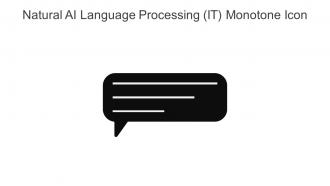 Natural AI Language Processing IT Monotone Icon In Powerpoint Pptx Png And Editable Eps Format
