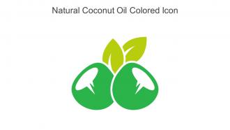 Natural Coconut Oil Colored Icon In Powerpoint Pptx Png And Editable Eps Format
