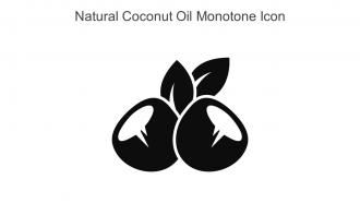 Natural Coconut Oil Monotone Icon In Powerpoint Pptx Png And Editable Eps Format