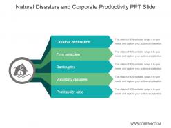 Natural disasters and corporate productivity ppt slide