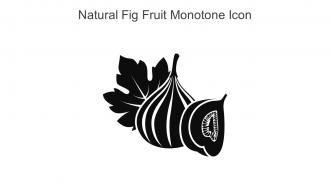 Natural Fig Fruit Monotone Icon In Powerpoint Pptx Png And Editable Eps Format