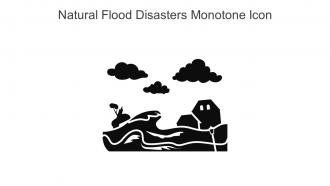 Natural Flood Disasters Monotone Icon In Powerpoint Pptx Png And Editable Eps Format