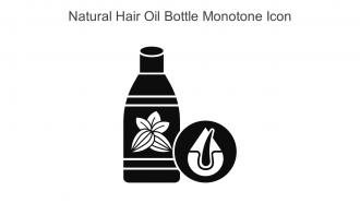 Natural Hair Oil Bottle Monotone Icon In Powerpoint Pptx Png And Editable Eps Format