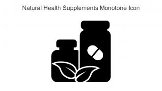 Natural Health Supplements Monotone Icon In Powerpoint Pptx Png And Editable Eps Format