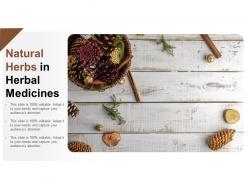 Natural herbs in herbal medicines
