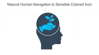 Natural Human Navigation Is Sensible Colored Icon In Powerpoint Pptx Png And Editable Eps Format
