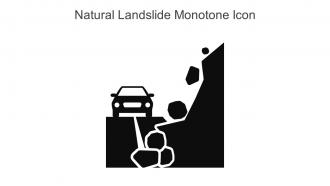 Natural Landslide Monotone Icon In Powerpoint Pptx Png And Editable Eps Format