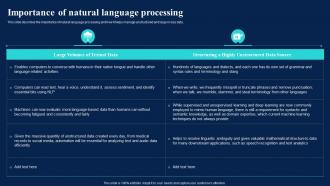Natural Language AI Importance Of Natural Language Processing Ppt Ideas Format
