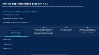 Natural Language AI Project Implementation Plan For NLP Ppt Portfolio File Formats