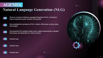Natural Language Generation NLG Powerpoint Presentation Slides Professionally Compatible