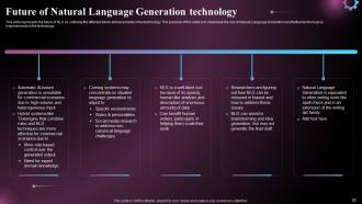 Natural Language Generation NLG Powerpoint Presentation Slides Images Professional
