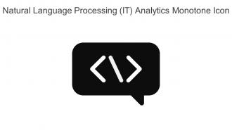 Natural Language Processing IT Analytics Monotone Icon In Powerpoint Pptx Png And Editable Eps Format