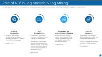 Natural language processing it role of nlp in log analysis and log mining