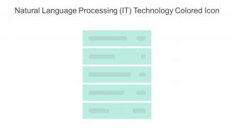 Natural Language Processing IT Technology Colored Icon In Powerpoint Pptx Png And Editable Eps Format