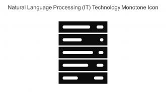 Natural Language Processing IT Technology Monotone Icon In Powerpoint Pptx Png And Editable Eps Format