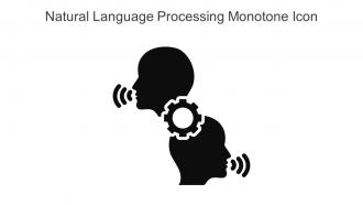 Natural Language Processing Monotone Icon In Powerpoint Pptx Png And Editable Eps Format
