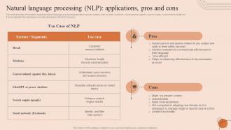 Natural Language Processing NLP Techniques And Use Cases Powerpoint Presentation Slides AI CD V Designed Good