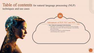 Natural Language Processing NLP Techniques And Use Cases Powerpoint Presentation Slides AI CD V Image Unique