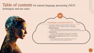 Natural Language Processing NLP Techniques And Use Cases Powerpoint Presentation Slides AI CD V Downloadable Unique