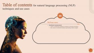 Natural Language Processing NLP Techniques And Use Cases Powerpoint Presentation Slides AI CD V Pre-designed Unique