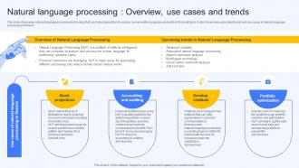 Natural Language Processing Overview Use Cases And Trends Ai Finance Use Cases AI SS V