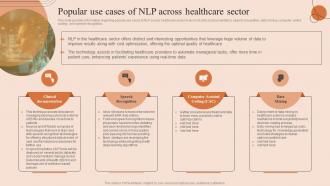 Natural Language Processing Popular Use Cases Of NLP Across Healthcare Sector AI SS V
