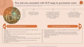 Natural Language Processing Pros And Cons Associated With NLP Usage In Government AI SS V