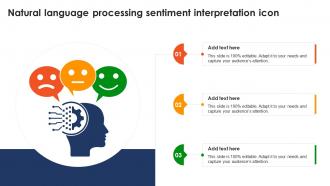 Natural Language Processing Sentiment Interpretation Icon