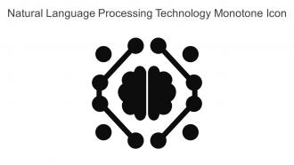 Natural Language Processing Technology Monotone Icon In Powerpoint Pptx Png And Editable Eps Format