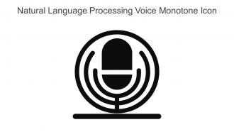 Natural Language Processing Voice Monotone Icon In Powerpoint Pptx Png And Editable Eps Format