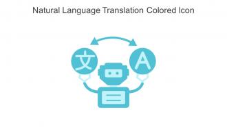 Natural Language Translation Colored Icon In Powerpoint Pptx Png And Editable Eps Format