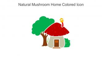 Natural Mushroom Home Colored Icon In Powerpoint Pptx Png And Editable Eps Format