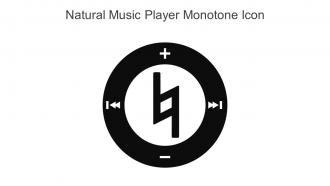 Natural Music Player Monotone Icon In Powerpoint Pptx Png And Editable Eps Format