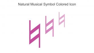 Natural Musical Symbol Colored Icon In Powerpoint Pptx Png And Editable Eps Format