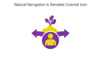 Natural Navigation Is Sensible Colored Icon In Powerpoint Pptx Png And Editable Eps Format