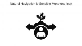Natural Navigation Is Sensible Monotone Icon In Powerpoint Pptx Png And Editable Eps Format
