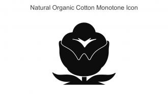 Natural Organic Cotton Monotone Icon In Powerpoint Pptx Png And Editable Eps Format