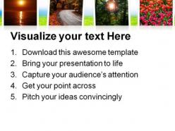 Natural polaroid environment powerpoint templates and powerpoint backgrounds 0511