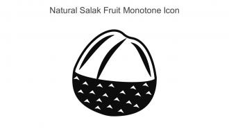 Natural Salak Fruit Monotone Icon In Powerpoint Pptx Png And Editable Eps Format