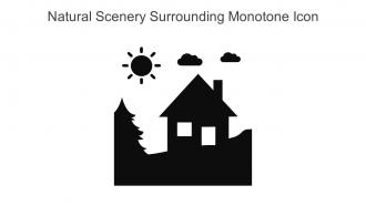 Natural Scenery Surrounding Monotone Icon In Powerpoint Pptx Png And Editable Eps Format