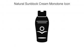 Natural Sunblock Cream Monotone Icon In Powerpoint Pptx Png And Editable Eps Format
