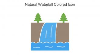 Natural Waterfall Colored Icon In Powerpoint Pptx Png And Editable Eps Format