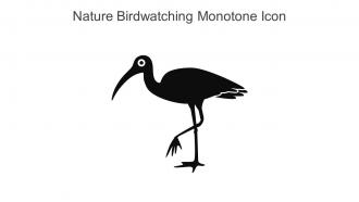 Nature Birdwatching Monotone Icon In Powerpoint Pptx Png And Editable Eps Format
