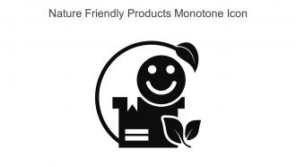 Nature Friendly Products Monotone Icon In Powerpoint Pptx Png And Editable Eps Format