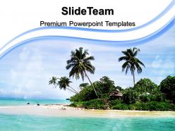 Nature pictures to download powerpoint templates palm trees beach image ppt themes