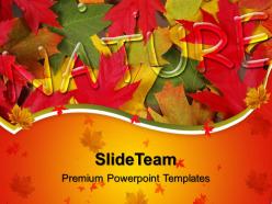 Nature pictures to download powerpoint templates with autumn leaves image ppt process