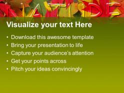 Nature pictures to download powerpoint templates with autumn leaves image ppt process