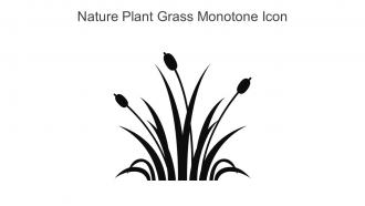 Nature Plant Grass Monotone Icon In Powerpoint Pptx Png And Editable Eps Format